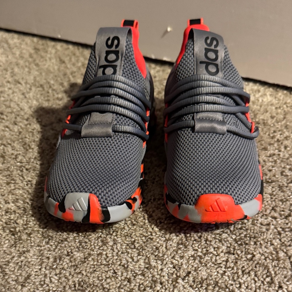 BRAND NEW Adidas Charcoal and neon orange Athletic Shoes